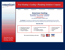 Tablet Screenshot of americancoolingllp.com